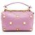Valentino Garavani Borsa a tracolla media Roman Stud in vitello Valentino Porpora - vista 3