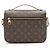 Bolsa de Ombro Louis Vuitton Monogram Canvas Pochette Metis Marrom - vista 3