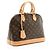 Bolso Satchel Alma PM de lona Monogram Louis Vuitton Castaño - vista 2