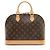 Bolso Satchel Alma PM de lona Monogram Louis Vuitton Castaño - vista 3