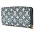 Cartera Louis Vuitton Zippy Monogram Jacquard Denim Long Wallet Azul - vista 2