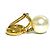 Pendientes de clip Christian Dior CD Navy Blanco - vista 5