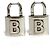 Boucles d'oreilles Lock Metal Balenciaga Limited Doré Métallisé