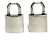 Boucles d'oreilles Lock Metal Balenciaga Limited Doré Métallisé - vue 2