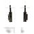 Boucles d'oreilles Lock Metal Balenciaga Limited Doré Métallisé - vue 6