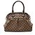 Borsa Louis Vuitton Damier Ebene Trevi PM Satchel Marrone - vista 3
