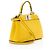 Fendi Peekaboo Micro Schultertasche aus Nappa-Leder Gelb - Ansicht 2