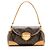 Bolso de hombro Louis Vuitton Monogram Canvas Beverly MM Castaño