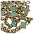 Collana Christian Dior con pietre preziose Blu - vista 4