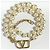 Collana di perle VLogo Signature Valentino Garavani D'oro Metallico - vista 3