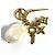 Orecchini Louis Vuitton Together D'oro Metallico - vista 4