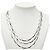 Yves Saint Laurent Collar largo de metal Saint Laurent Plata Metálico
