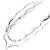 Yves Saint Laurent Collar largo de metal Saint Laurent Plata Metálico - vista 3