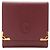Monedero Cartier Marrón Castaño