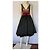 Abito Carolina Herrera in pizzo nero, raso e piume Rosso - vista 8