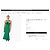 Vestido midi de punto Carolina Herrera verde con roseta Azul claro - vista 9