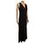 Valentino Vestido Largo de Seda Negro - vista 2