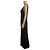 Valentino Vestido Largo de Seda Negro - vista 5
