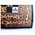 Pañuelo de seda Fendi estampado leopardo y ajedrez Castaño Negro Estampado de leopardo - vista 2