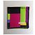 Foulard in seta Yves Saint Laurent Geometrico Nero Rosa Blu Verde Porpora Giallo - vista 4