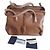 Prada Madras Cerniera Brandy Lederhandtasche Karamell