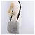 Bolsa de Ombro CHANEL Camellia Chain em Tweed Cinza com CC Prateado Auth ki6898M Marrom Prata - vista 27