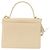Valentino Schultertasche Leder 2way Ivory Gold Tone Auth 207681A Roh - Ansicht 2