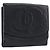Cartera CHANEL COCO Mark Caviar Skin Black Silver CC Auth 206048 Negro Plata