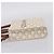 Céline CELINE Triomphe Mini Vertical Cabas Hand Bag PVC 2way White Gold Auth 207623V Weiß Golden - Ansicht 3