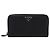 Portafoglio lungo PRADA in pelle Saffiano Nero Argento Auth 205215V - vista 13
