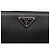 Portafoglio lungo PRADA in pelle Saffiano Nero Argento Auth 205215V - vista 17