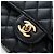 Borsa a tracolla CHANEL Chain Matelasse 23 Pelle Caviar Nero Oro CC Auth BA16030SV D'oro - vista 19