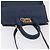 Salvatore Ferragamo Gancini Studio Tasche Leder 2way Navy Gold Auth 206236A - Ansicht 7