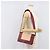 Céline Borsa a spalla CELINE flame in pelle Beige Rosso Vino Auth bs37453 Bordò - vista 27
