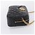 Sac à épaule à chaîne VERSACE en cuir noir et or Auth BA16023M Doré - vue 4