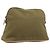 Hermès HERMES Bolide Pouch Pouch Canvas Khaki Silver Auth BA16189 Plata Caqui