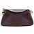 Chloé Borsa a tracolla Chloe Juana in pelle Bordeaux Gold Auth am12713M D'oro Bordò - vista 13
