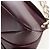 Chloé Borsa a tracolla Chloe Juana in pelle Bordeaux Gold Auth am12713M D'oro Bordò - vista 16