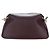 Chloé Borsa a tracolla Chloe Juana in pelle Bordeaux Gold Auth am12713M D'oro Bordò - vista 2