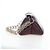 Chloé Borsa a tracolla Chloe Juana in pelle Bordeaux Gold Auth am12713M D'oro Bordò - vista 4