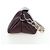 Chloé Borsa a tracolla Chloe Juana in pelle Bordeaux Gold Auth am12713M D'oro Bordò - vista 5