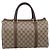 Borsa a mano GUCCI GG Supreme Web Sherry Line PVC Beige Gold 40 02 007 Auth 207408 D'oro - vista 2