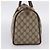 Borsa a mano GUCCI GG Supreme Web Sherry Line PVC Beige Gold 40 02 007 Auth 207408 D'oro - vista 4