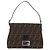 Borsa a Tracolla FENDI Zucca Canvas Mamma Baguette Nero Argento Auth BA16204V - vista 13