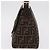 Borsa a Tracolla FENDI Zucca Canvas Mamma Baguette Nero Argento Auth BA16204V - vista 3