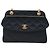 Borsa a tracolla CHANEL Matelasse con catena in raso nero e oro CC Auth BA15768SAM D'oro - vista 13