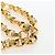 Borsa a tracolla CHANEL Matelasse con catena in raso nero e oro CC Auth BA15768SAM D'oro - vista 8