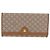 Céline Portafoglio lungo CELINE Macadam Canvas PVC Beige Gold Auth 205392A D'oro - vista 13