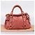 Bolsa de Mão Miu Miu em Couro 2way Rosa Tom Dourado Auth 167647M - vista 12