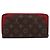 LOUIS VUITTON Monogram Sleys Zippy Wallet Long Wallet Red M61854 LV Auth 205323V Vermelho Monograma - vista 2